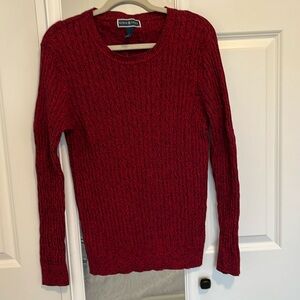 Karen Scott Red Long Sleeve Sweater Size XL
